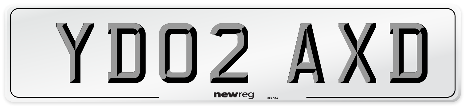 YD02 AXD Number Plate from New Reg